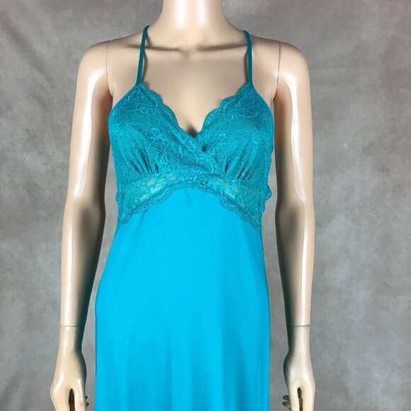 INC Chemise Full Length Nightgown, Tropical Green NWT XS - Picture 4 of 11